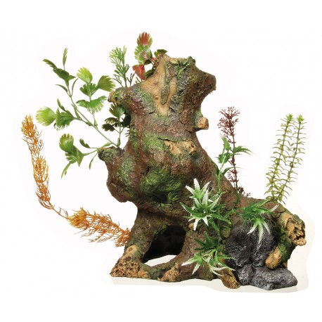 DECORACAO "DECO WOOD" TRONCO C/PLANTAS