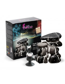 EARTH GEMS LED HYDOR | DECORAÇÃO RESINA ROCHA - LED BRANCO 2W