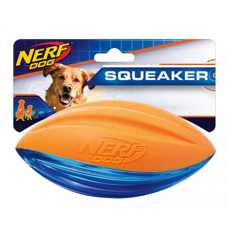 NERF TUFF FOAM SQUEAK RUGBY BALL M