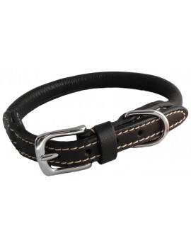 COLEIRA COURO REDON. PRETA 15/40