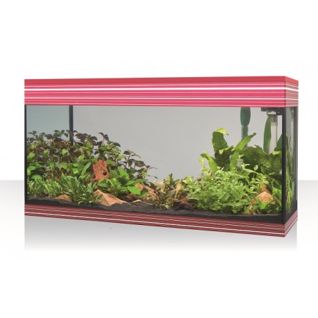 AQUÁRIO KIT PURE LED, 94L, BORDÔ