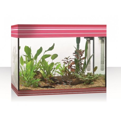 AQUÁRIO KIT PURE LED, 68L, BORDÔ