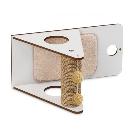 ARRANHADOR V-PLAY CENTRE BRANCO, 37X23,5X44CM