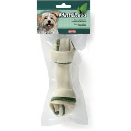 MINT CHEWS | OSSOS PELE DE BOVINO C/AROMA A MENTA - 16,5CM