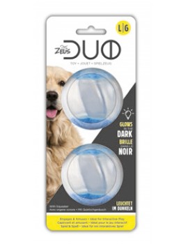 BOLA ZEUS DUO C/SOM E REFLECTANTE Ø6,3CM, 2UN