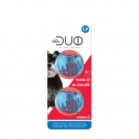 BOLA ZEUS DUO C/LED Ø5CM, 2UN