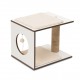 ARRANHADOR V-STOOL BRANCO, 46.5x37x37CM