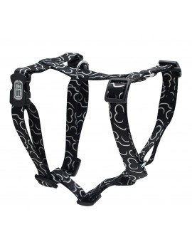 PEITORAL DUPLO AJUST OSSOS PRETO, L,52/78CMX71/100CMX25MM