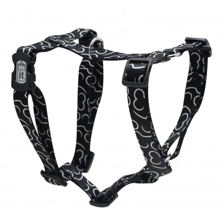 PEITORAL DUPLO AJUST OSSOS PRETO, L,52/78CMX71/100CMX25MM