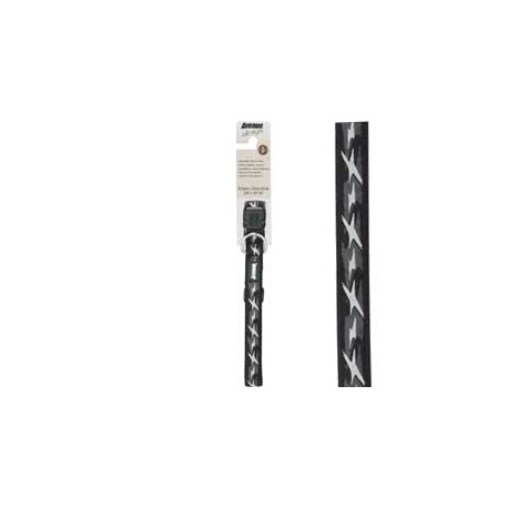 COLEIRA AV. DESIGN PRETA 25-41cm x 13mm