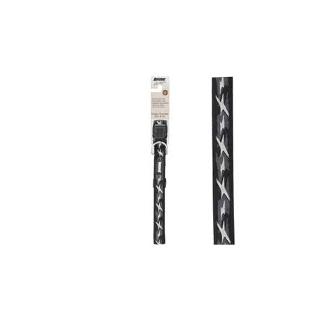 COLEIRA AV. DESIGN PRETA 40-56cm x 19,1mm