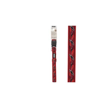 COLEIRA AV. DESIGN VERM. 46-66cm x 25,4mm