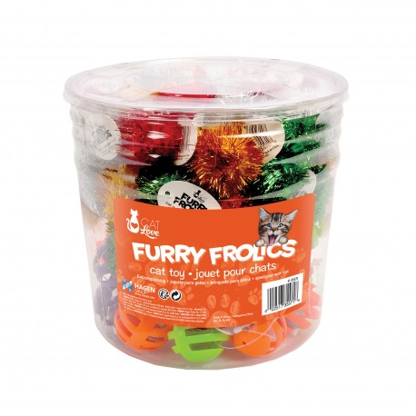 BRINQUEDO BOLA POM-POM E JINGLE BELLS CAT LOVE | 72UN