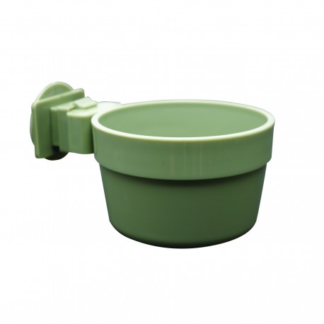 COMEDOURO BEBEDOURO RESISTENTE C/FIXAÇÃO | 571ML | VERDE