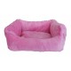 CAMA RETANGULAR PELO LUXO Nº1 | 43x36CM | ROSA
