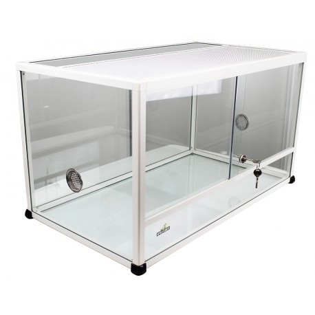 TERRARIO ALUM. ELEGANCE BRANCO | 100X45X50CM