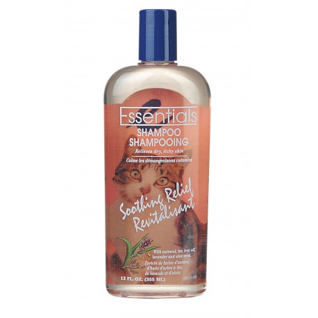 ESSENTIALS SOOTHING RELIEF REVITALISANT | CHAMPÔ SUAVIZANTE C/ALOE VERA P/GATOS - 355ML