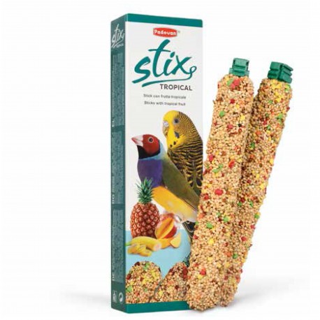 STIX TROPICAL COCORITE ED ESOTICI | ALIMENTO COMPLEMENTAR P/PERIQUITOS E AVES EXÓTICAS - 80G