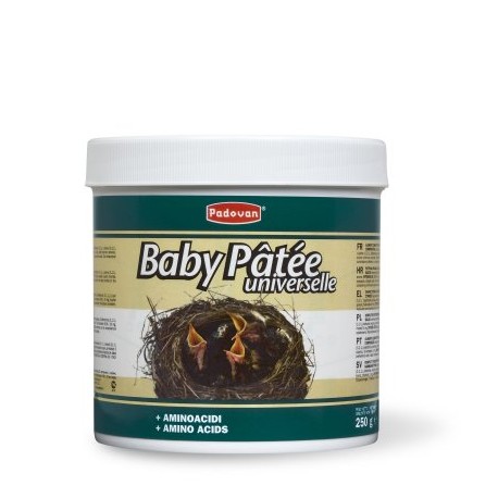 BABY PÂTÉE UNIVERSELLE | RAÇÃO COMPLETA P/CRIAS DE PÁSSAROS GRANÍVOROS - 250G
