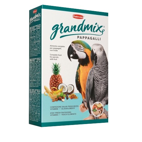 GRANDMIX PAPPAGALLI | RAÇÃO COMPLETA P/PAPAGAIOS GRANDES - 600G