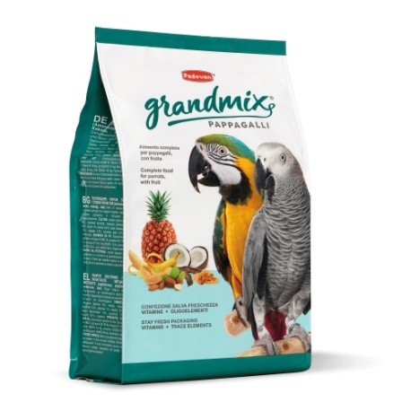GRANDMIX PAPPAGALLI | RAÇÃO COMPLETA P/PAPAGAIOS GRANDES - 2kg