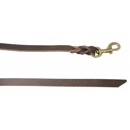 TRELA COURO MEI-GO EXIBIÇÃO HUNTER CASTANHA - 13/200CM