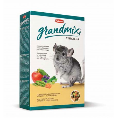 Ração complementar para Chinchilas Grandmix 850g
