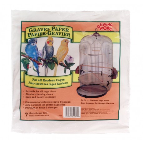 PAPEL DE AREIA P/GAIOLAS - Ø28 CM