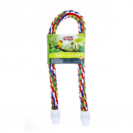 POLEIRO EM ALGODÃO COLORIDO | KNOT-A-ROPE LIVING WORLD - 90 CM