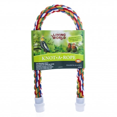 POLEIRO EM ALGODÃO COLORIDO | KNOT-A-ROPE LIVING WORLD - Ø 20MM X 65CM