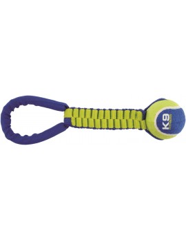 K9 FITNESS BY ZEUS | PEGA TORÇÃO EM NYLON COM BOLA DE TÊNIS - 30,48CM
