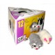 BRINQ. CAIXA RATOS MD. C/PELO 12 UNID.