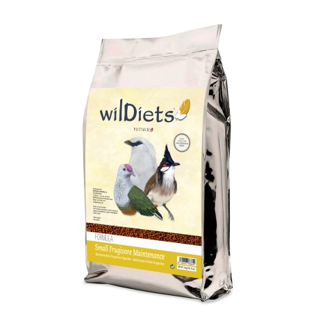 FORMULA SMALL FRUGIVORE MAINTENANCE WILDIETS PSITTACUS | ALIMENTO P/PEQUENOS PÁSSAROS FRUGÍVOROS - 3 KG