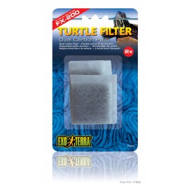 TURTLE FILTER DUAL CARBON PADS EXOTERRA | MASSA FILTRANTE - CARVÃO P/PT3630 / 2UN