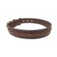 COLEIRA COURO MEI-GO | ELITE ARTESANAL CASTANHA - 63CM / 30MM
