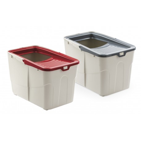 WC ABERTO BUXO OPEN MPS | PARA GATOS - VERMELHO - 60x38x39CM