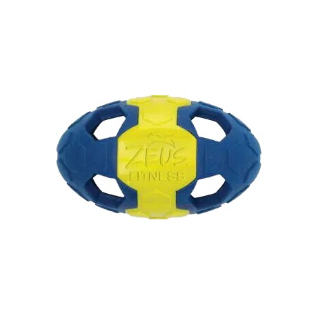 ZEUS FITNESS | BOLA RUGBY FLUTUANTE EM TPR - 18x10,8x10,8CM
