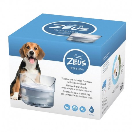 FRESH & CLEAR ZEUS | BEBEDOURO COM ANTI-RESPINGO - 1,5L