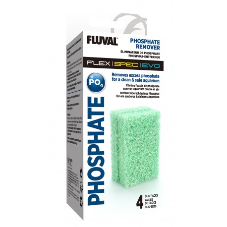 MASSA FILTRANTE ELIMINADOR FOSFATO | FLUVAL FLEX / SPEC / EVO - 4 x Duo-Pack