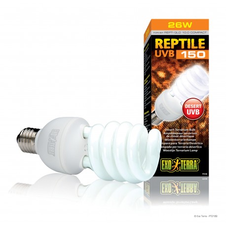 REPTILE UVB150 COMPACT 10.0 25W | LÂMPADA PARA TERRÁRIO DO DESERTO EXO TERRA