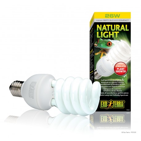 NATURAL LIGHT EXO TERRA | LÂMPADA CASQUILHO - 26W / 2.0