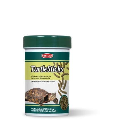 TURTLE STICKS PADOVAN | RAÇÃO EM GRANULADO PARA TARTARUGAS - 25GR / 100ML