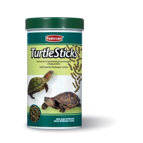 TURTLE STICKS PADOVAN | RAÇÃO EM GRANULADO PARA TARTARUGAS - 70GR / 250ML