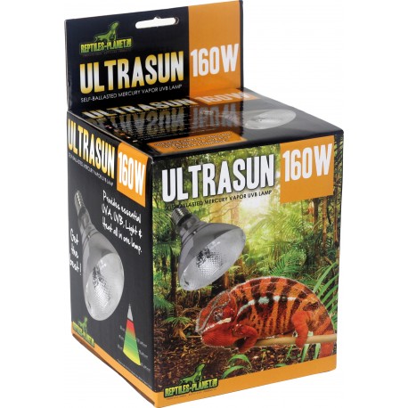LÂMPADA ULTRASUN 160W | VAPOR DE MERCÚRIO REPTILES PLANET