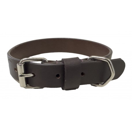 COLEIRA COURO CLASSICA CAST. 25/50