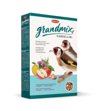 GRANDMIX CARDELLINI PADOVAN | RAÇÃO COMPLETA COM FRUTOS PARA PINTASSILGOS - 350GR