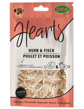 HEARTS BUBIMEX | CORAÇÕES DE FRANGO E PEIXE - 100G