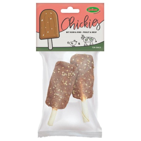 CHICKIES BUBIMEX | ROLOS MASTIGÁVEIS COM FRANGO E CARNE DE VACA - 2UN / 80G