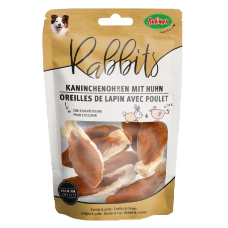 RABBITS BUBIMEX | ORELHAS DE COELHO COM FRANGO - 90G