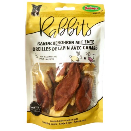 RABBITS BUBIMEX | ORELHAS DE COELHO COM PATO - 90G
